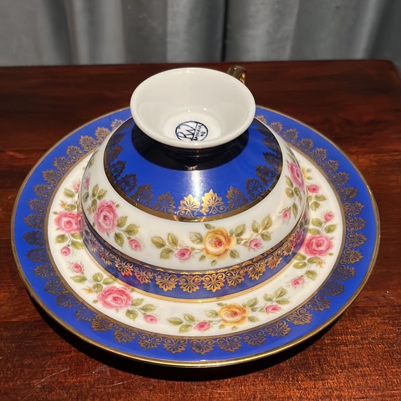 Vintage Rudolph Wachter Tea Cup Set RW Bavaria Cup Saucer Plate Trio - Picture 3 of 16